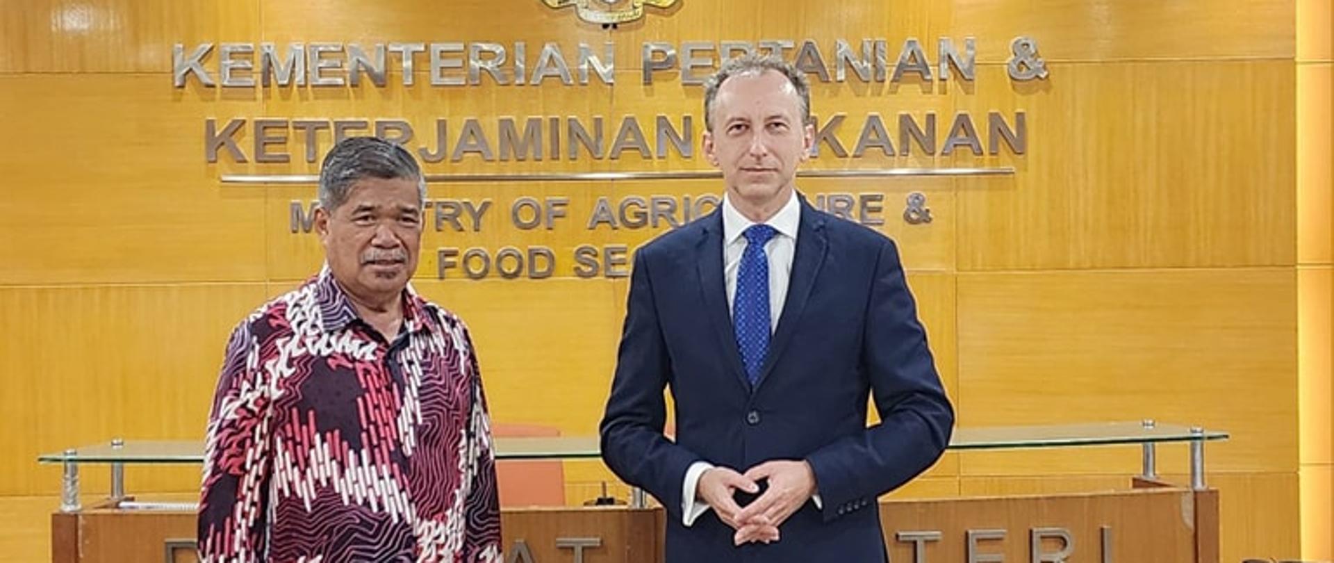 Spotkanie Ambasadora z Ministrem Rolnictwa i Bezpieczeństwa Żywnościowego Malezji