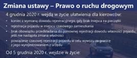 Ułatwienia dla kierowców wchodzą w życie