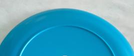 Niebieski talerzyk od spodu