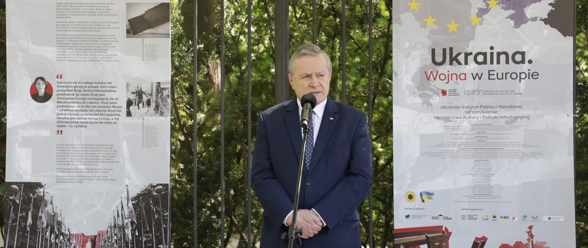 „Ukraina. Wojna w Europie” – wystawa plenerowa ukraińskiego IPN w Muzeum Łazienki Królewskie, fot. Danuta Matloch