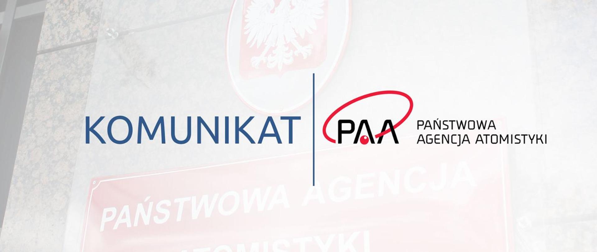 Państwowa Agencja Atomistyki - komunikat