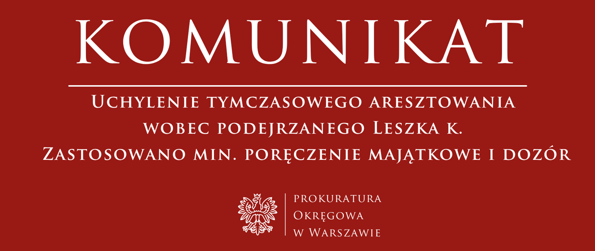 Komunikaty - Warszawa Okręg Leszek K. 