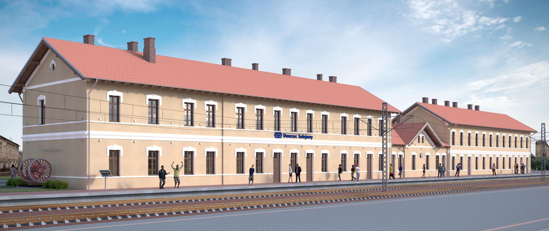 Wizualizacja dworca w Stalowej Woli