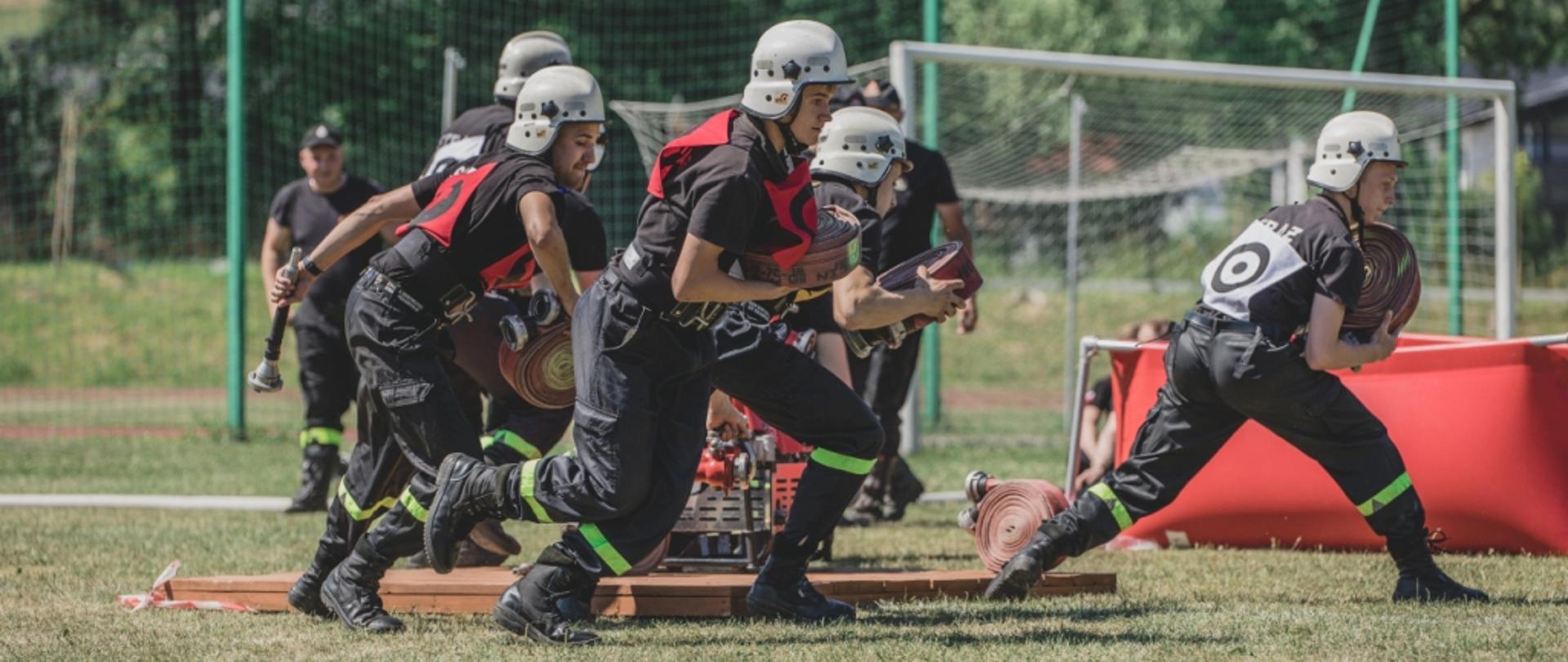 zawody sportowo pożarnicze OSP z terenu powiatu limanowskiego