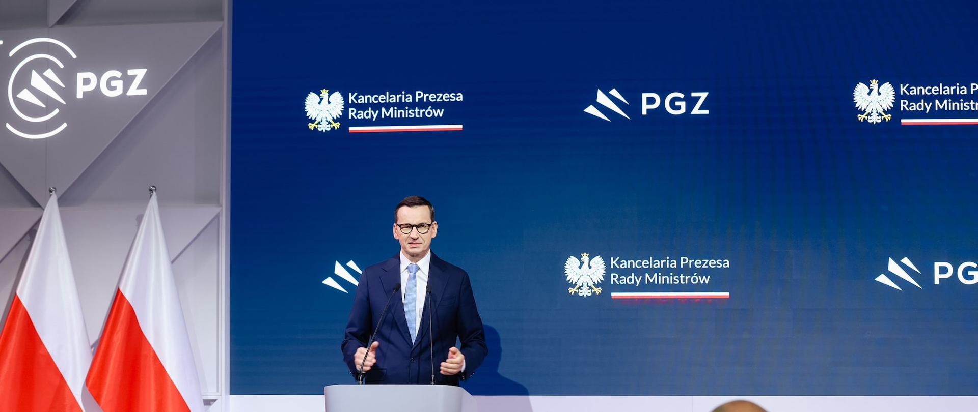 Premier Mateusz Morawiecki podczas XXXI Międzynarodowego Salonu Przemysłu Obronnego w Kielcach.