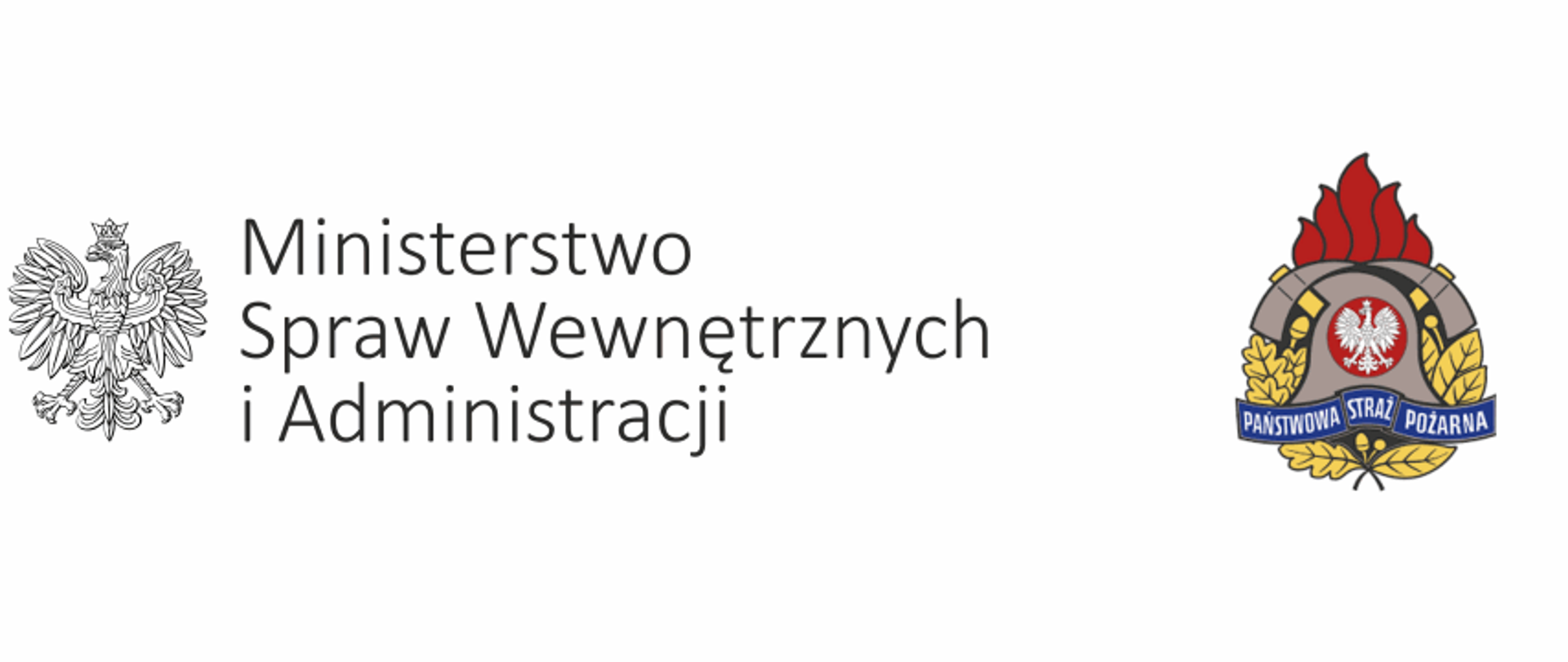 Logo MSWiA oraz PSP