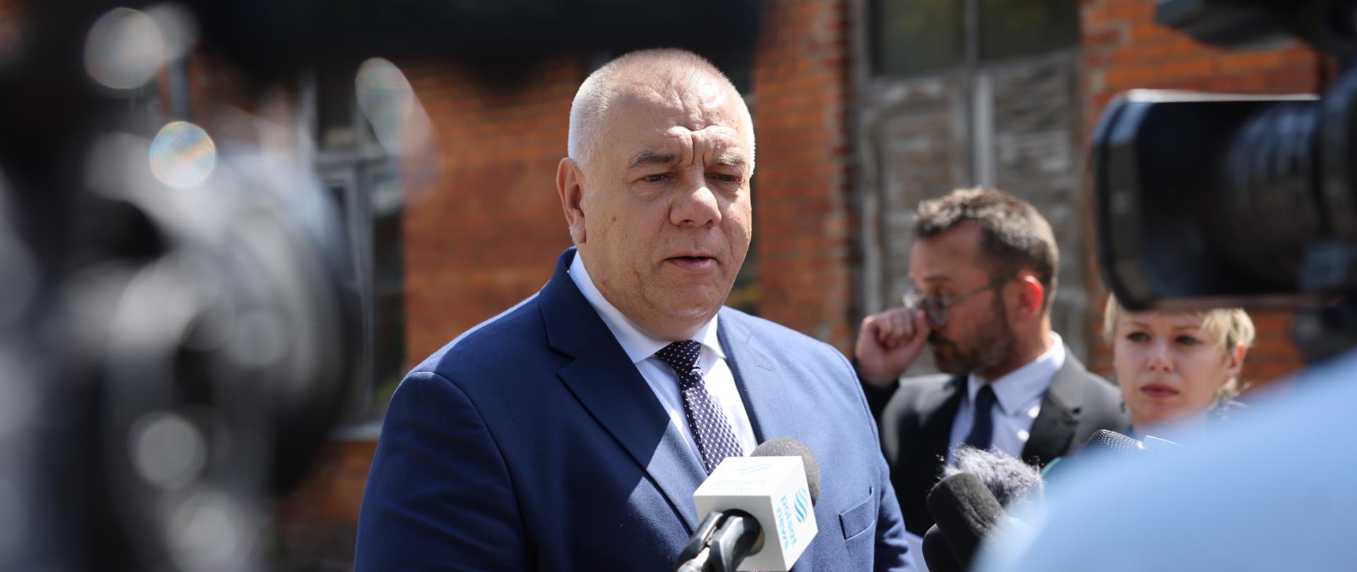 minister Jacek Sasin podczas obchodów rocznicy Rzezi Wołyńskiej w Chełmie