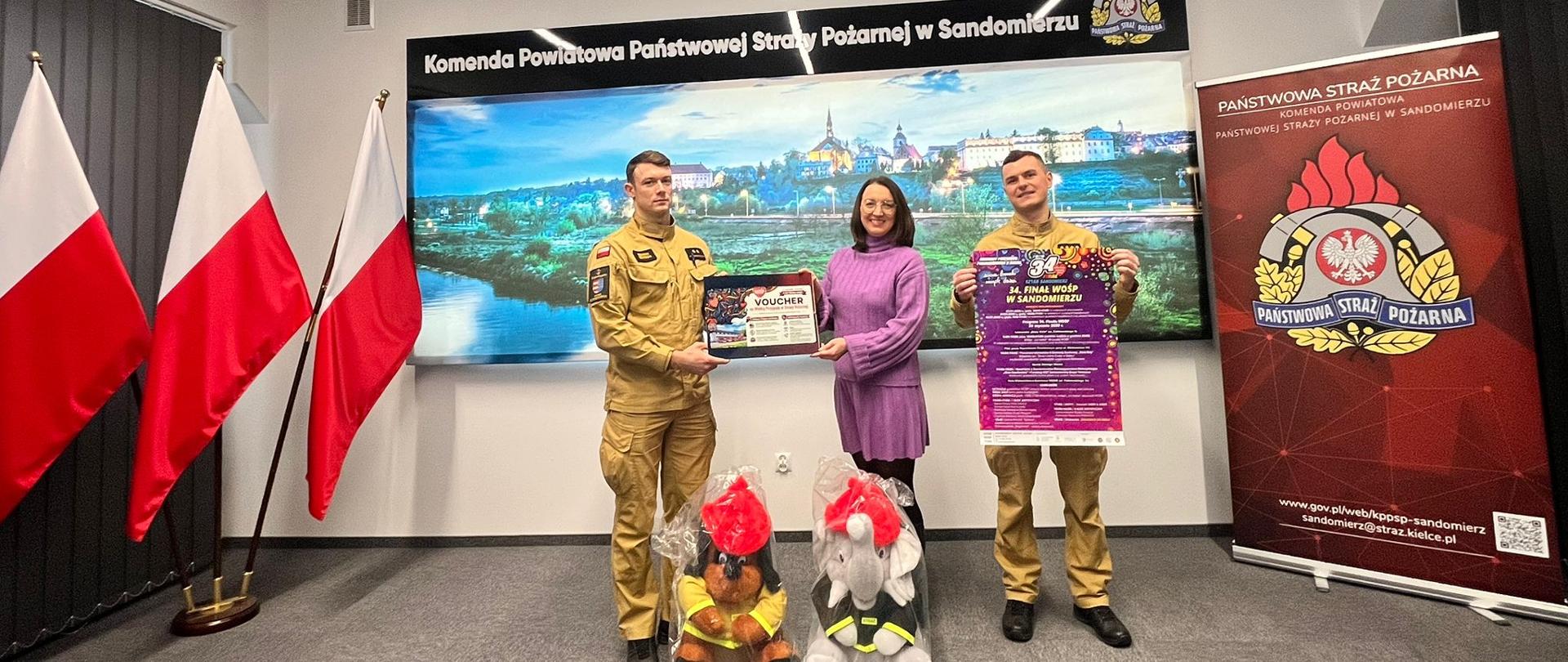 Sandomierscy strażacy wspierają 34. Finał Wielkiej Orkiestry Świątecznej Pomocy