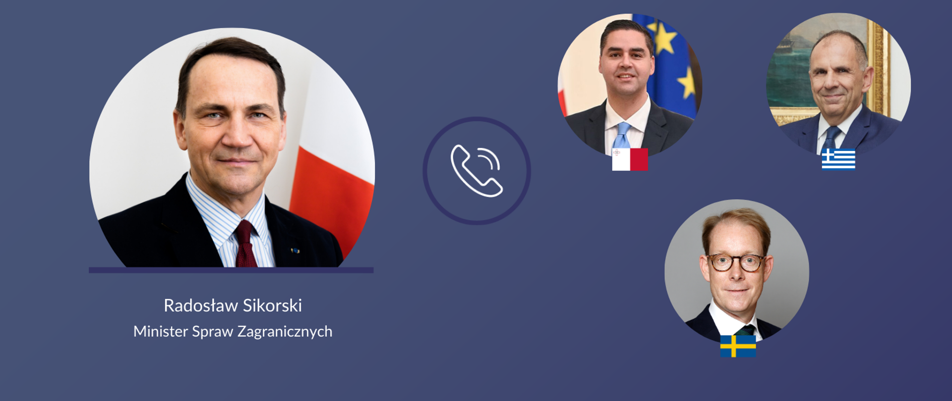 Trwają konsultacje telefoniczne Ministra Spraw Zagranicznych Radosława Sikorskiego 