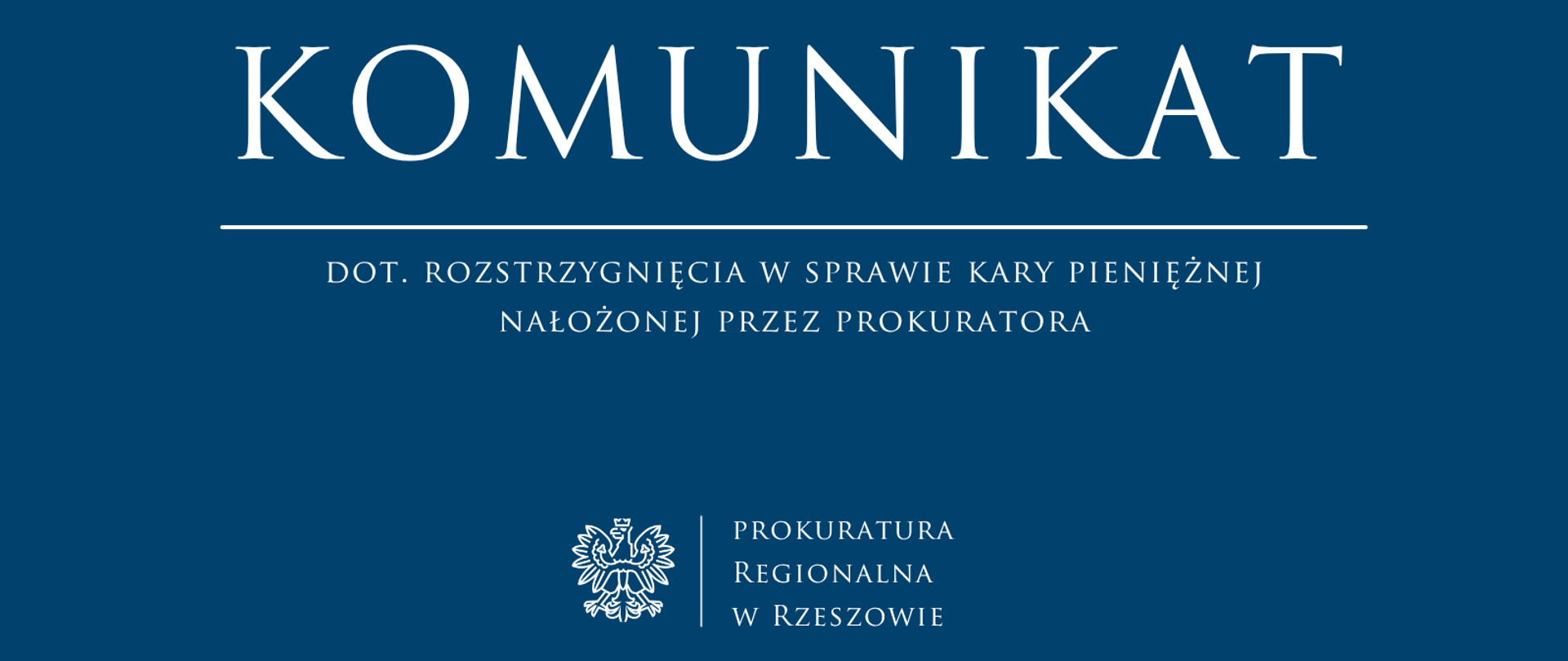 w sprawie kary pieniężnej nałożonej przez prokuratora
