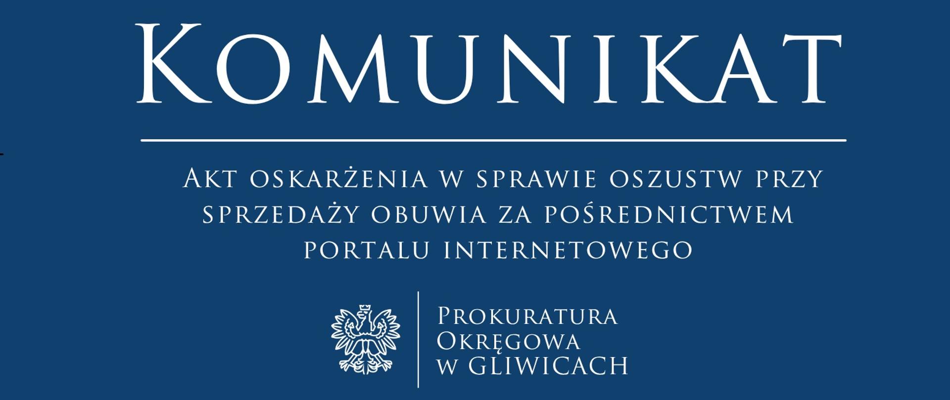 Akt oskarżenia w sprawie oszustw przy sprzedaży obuwia za pośrednictwem portalu internetowego