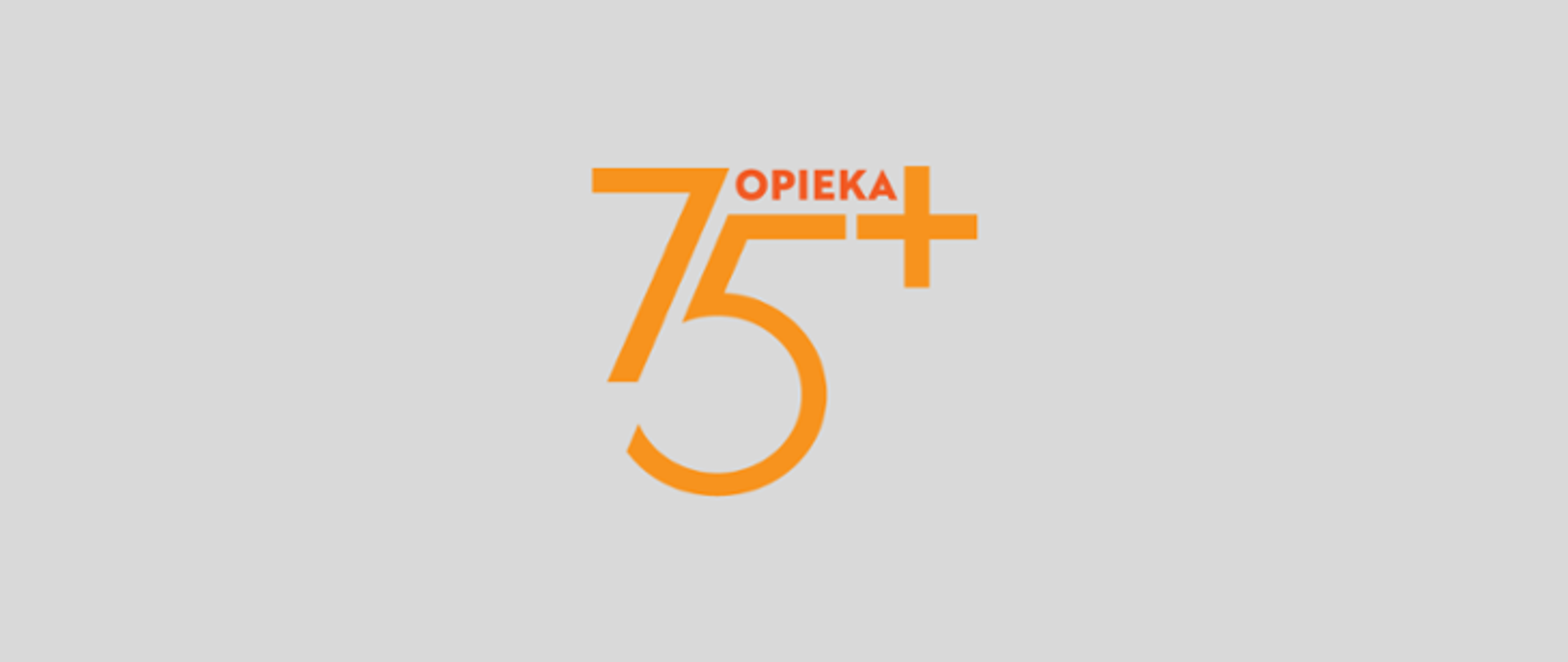 Logo programu Opieka 75 Plus 