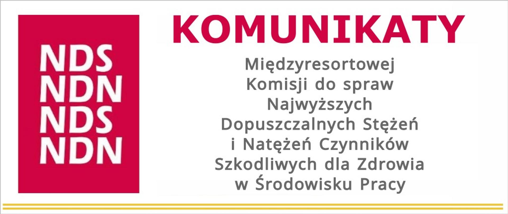 Komunikaty Komisji NDS