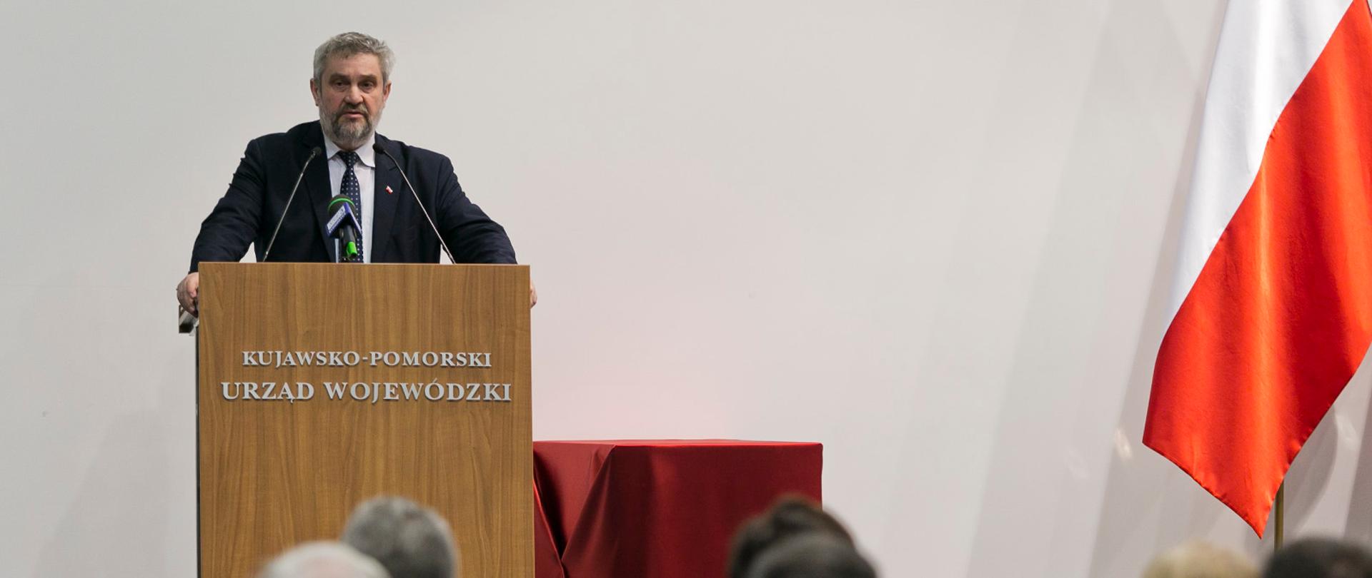 Min. J.K. Ardanowski podczas wystąpienia