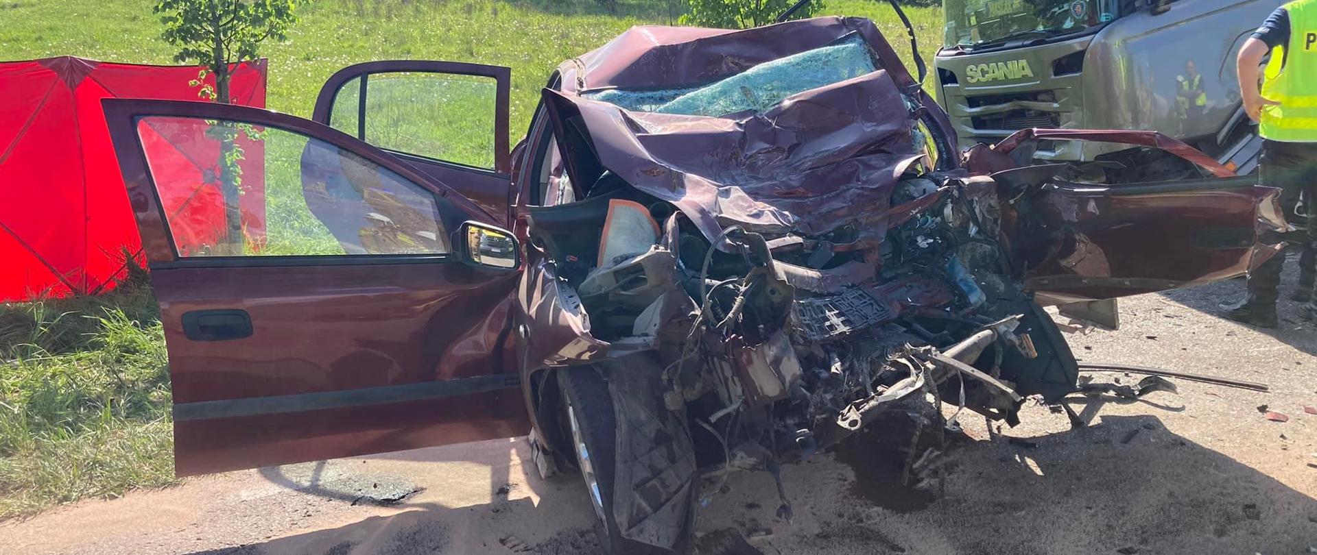 Tragiczny wypadek na drodze wojewódzkiej 537