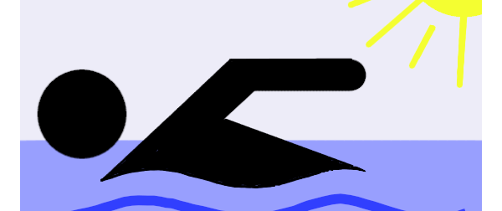 Piktogram pływaka