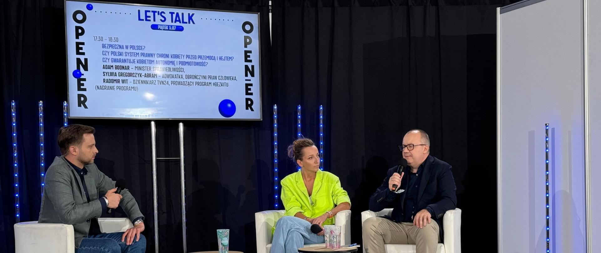 Minister Sprawiedliwość na Openerze.