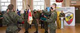 Uroczysta przysięga wojskowa służby przygotowawczej 18. Pułku Rozpoznawczego