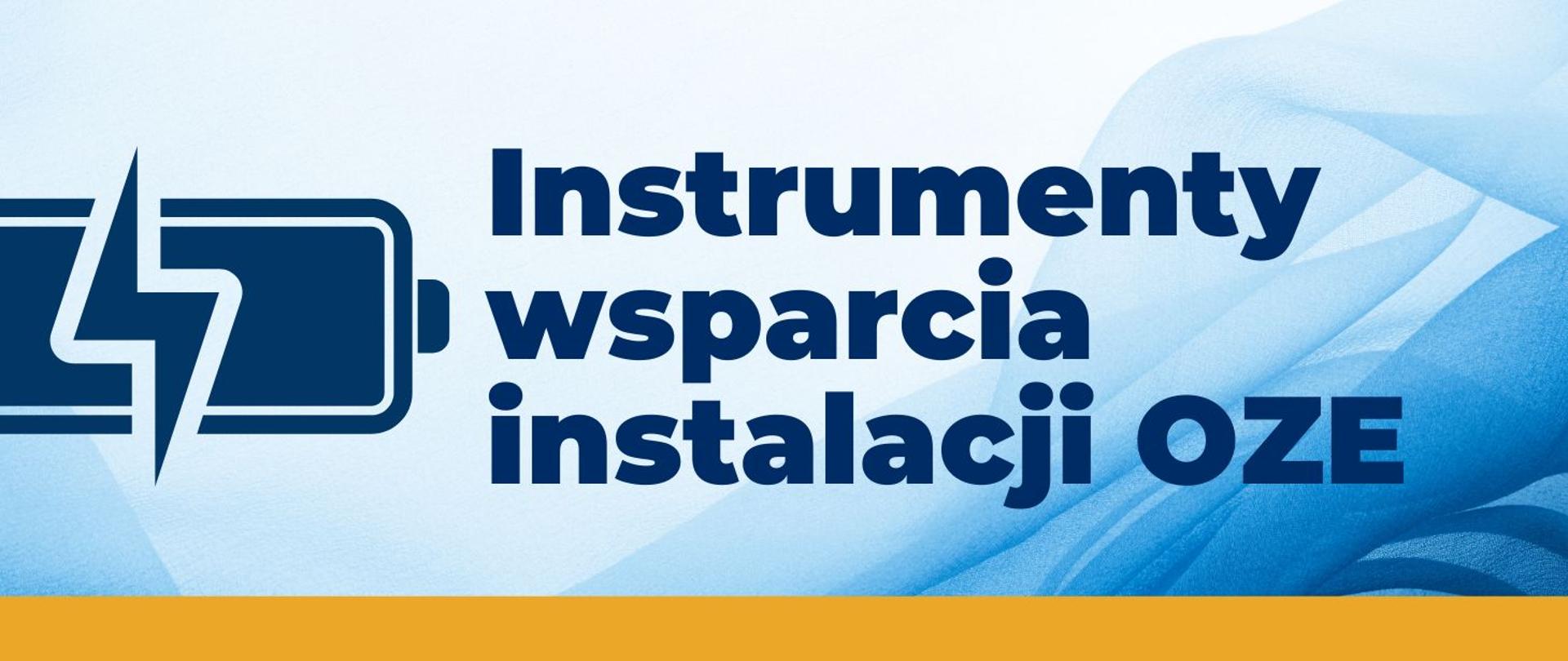 baner Instrumenty wsparcia instalacji OZE