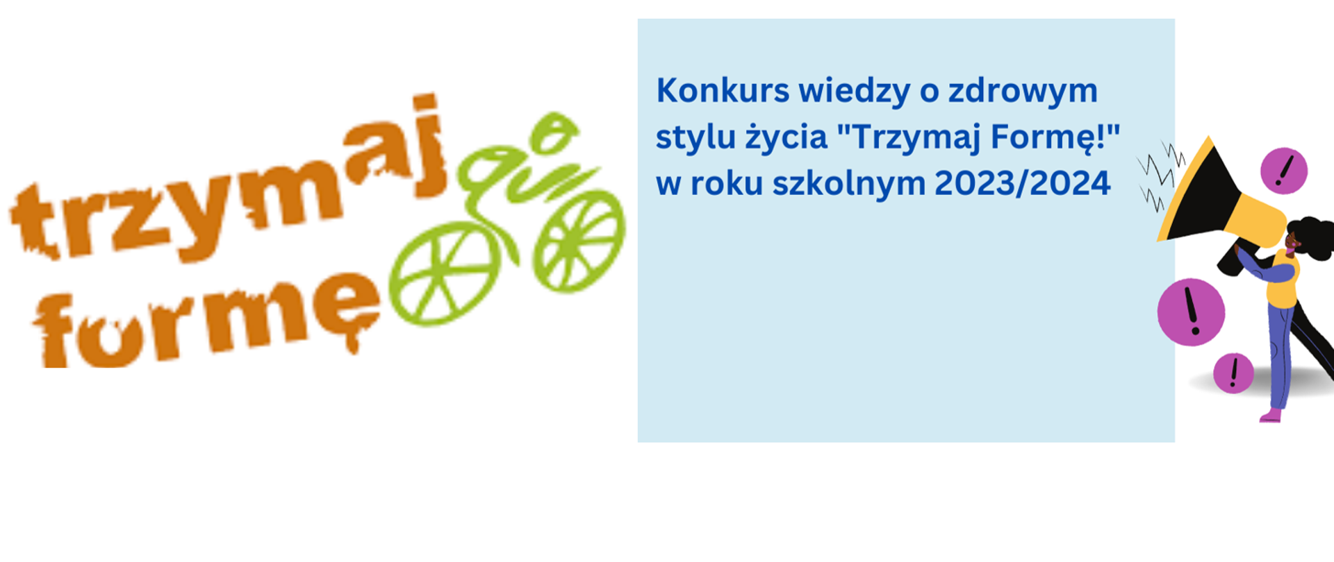 Logo trzymaj formę programu edukacyjnego i konkursu