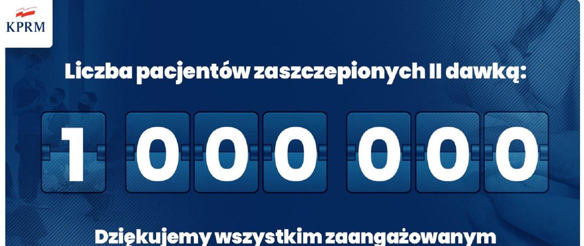 Już milion osób zaszczepionych przeciw COVID-19 obiema dawkami