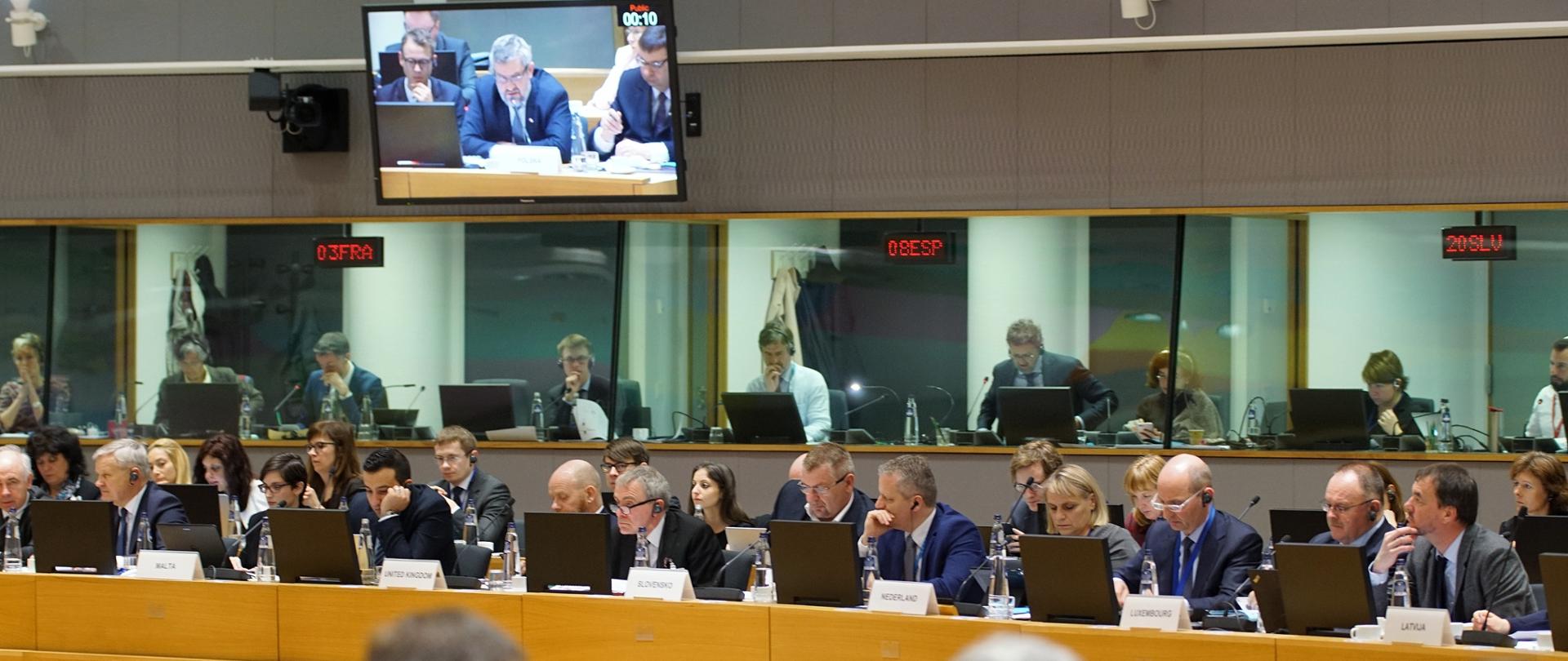 Posiedzenie Rady Ministrów w Brukseli