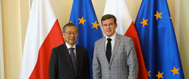 Wizyta Ambasadora Japonii - Minister i Ambasador