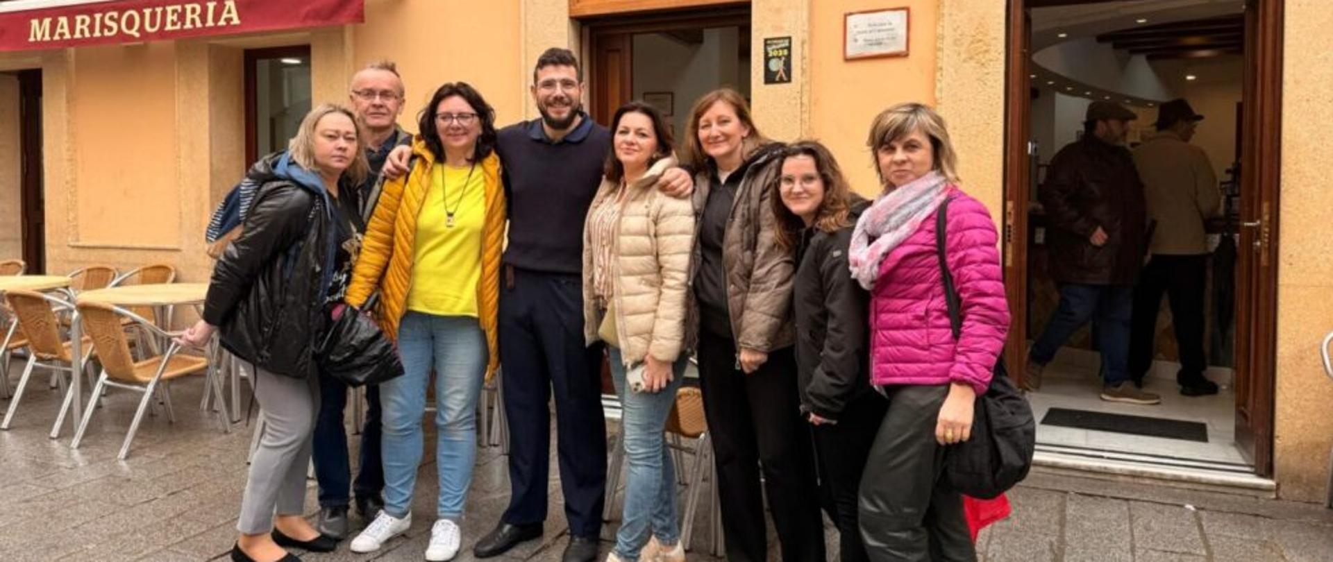 Nauczyciele ZSCKR w Rudce na wyjeździe w Hiszpanii.