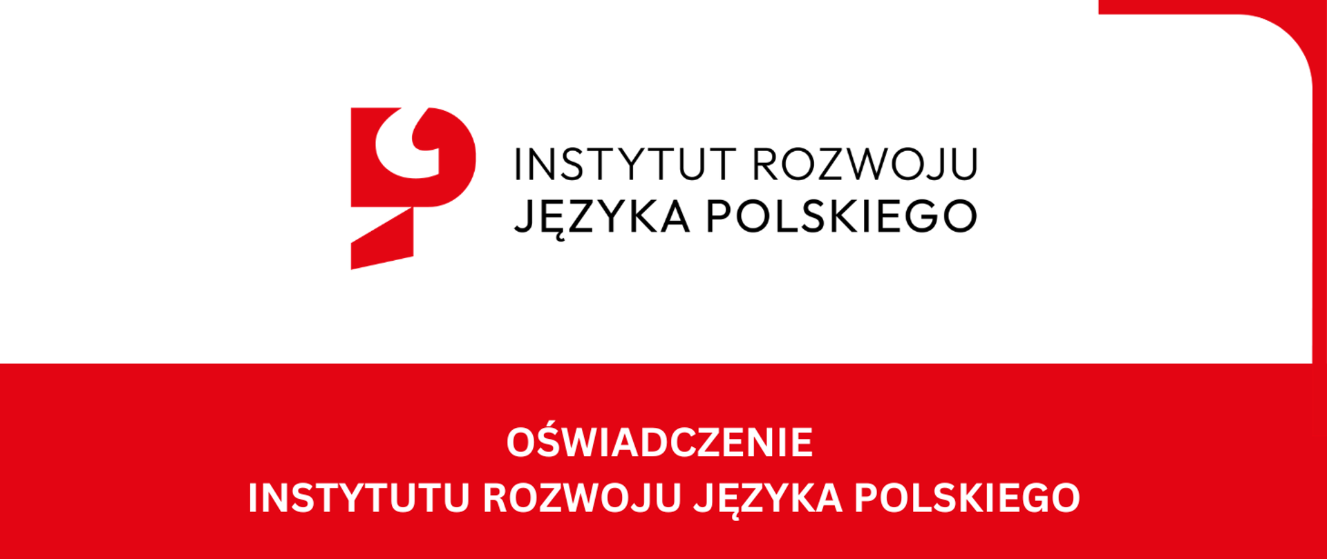 Oświadczenie Instytutu Rozwoju Języka Polskiego logo