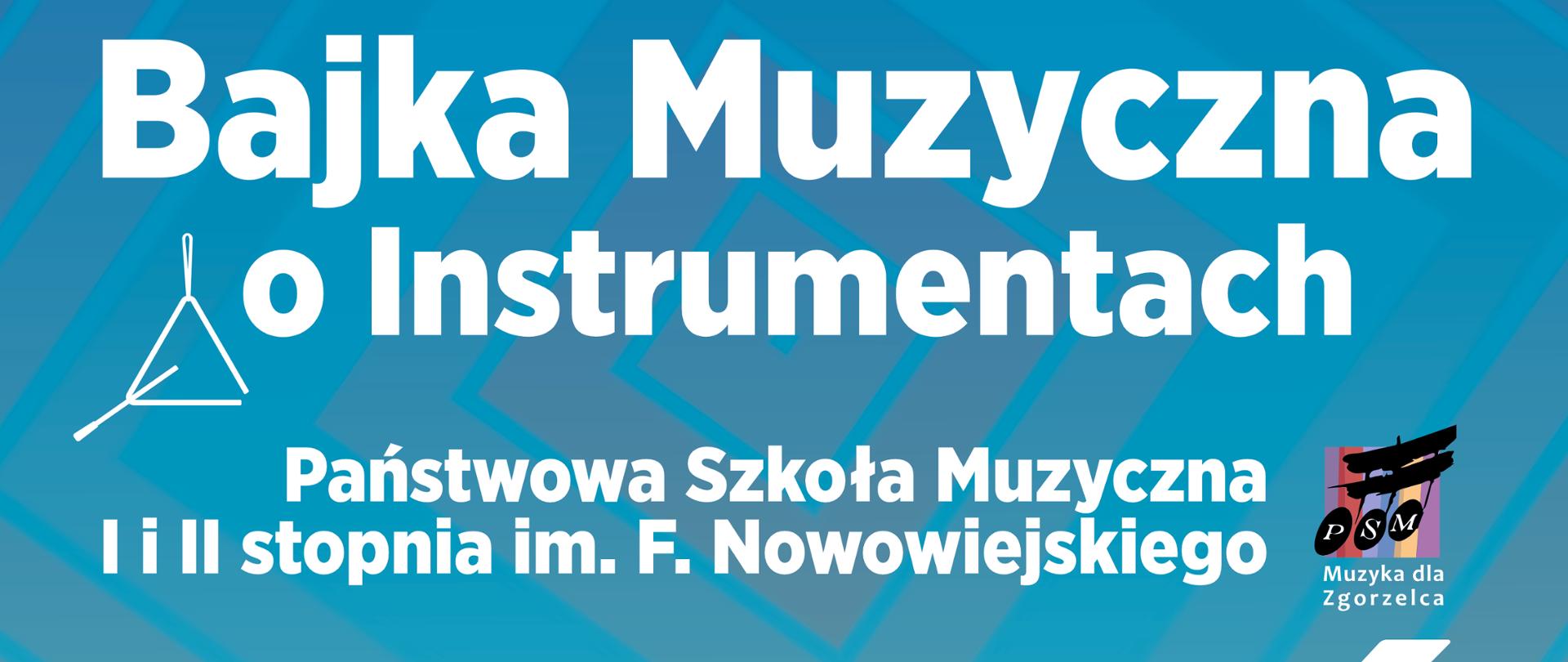 Zielono-niebieskie tło w skośne paski; białe litery, w górnej części logotypy sponsorów i organizatorów.