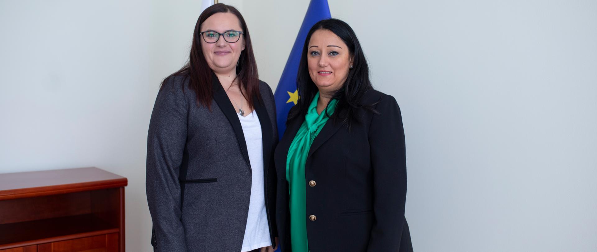 Zdjęcie. Minister Jarosińska-Jedynak z Lilyaną Pavlovą nową wiceprezes Europejskiego Banku Inwestycyjnego 