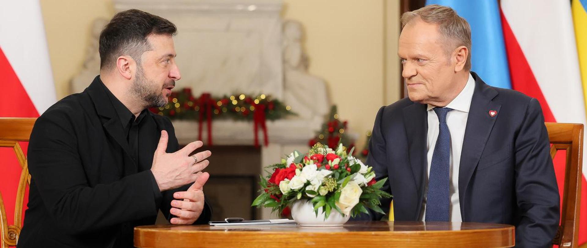 Spotkanie Premiera Donalda Tuska z Prezydentem Wołodymyrem Zełenskim