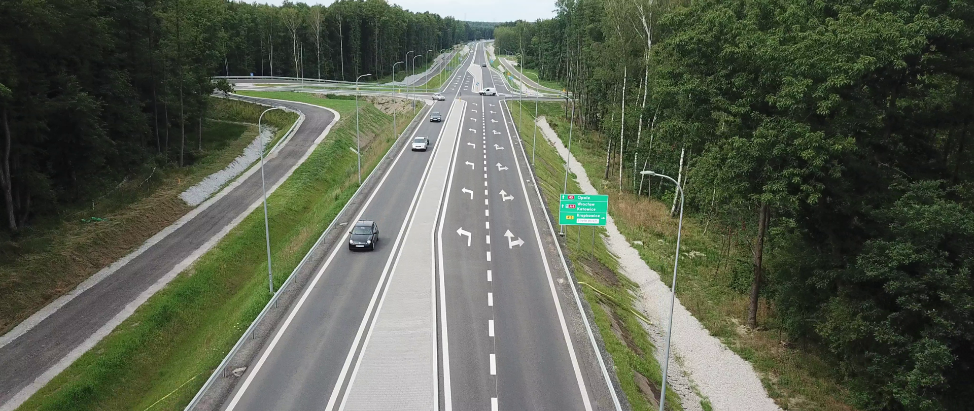 Zakończona rozbudowa DK45 na trasie Krapkowice - Rogów Opolski