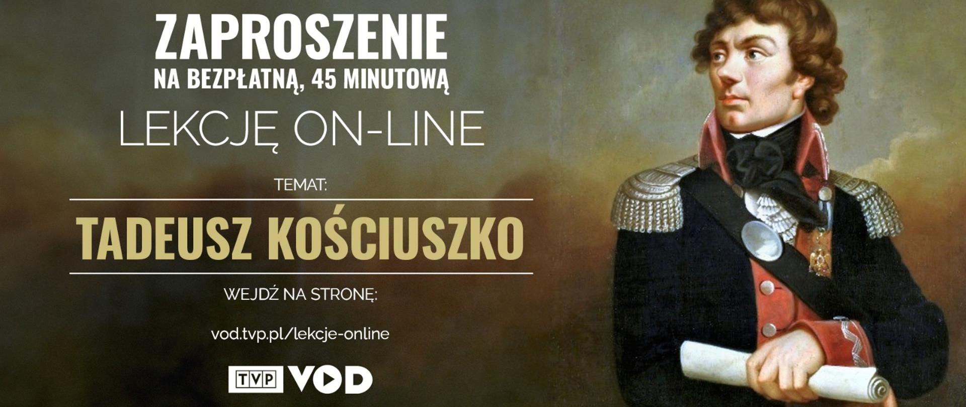 Grafika: „KOS” – premiera lekcji historii on-line o losach Tadeusza Kościuszki i upadku Rzeczpospolitej