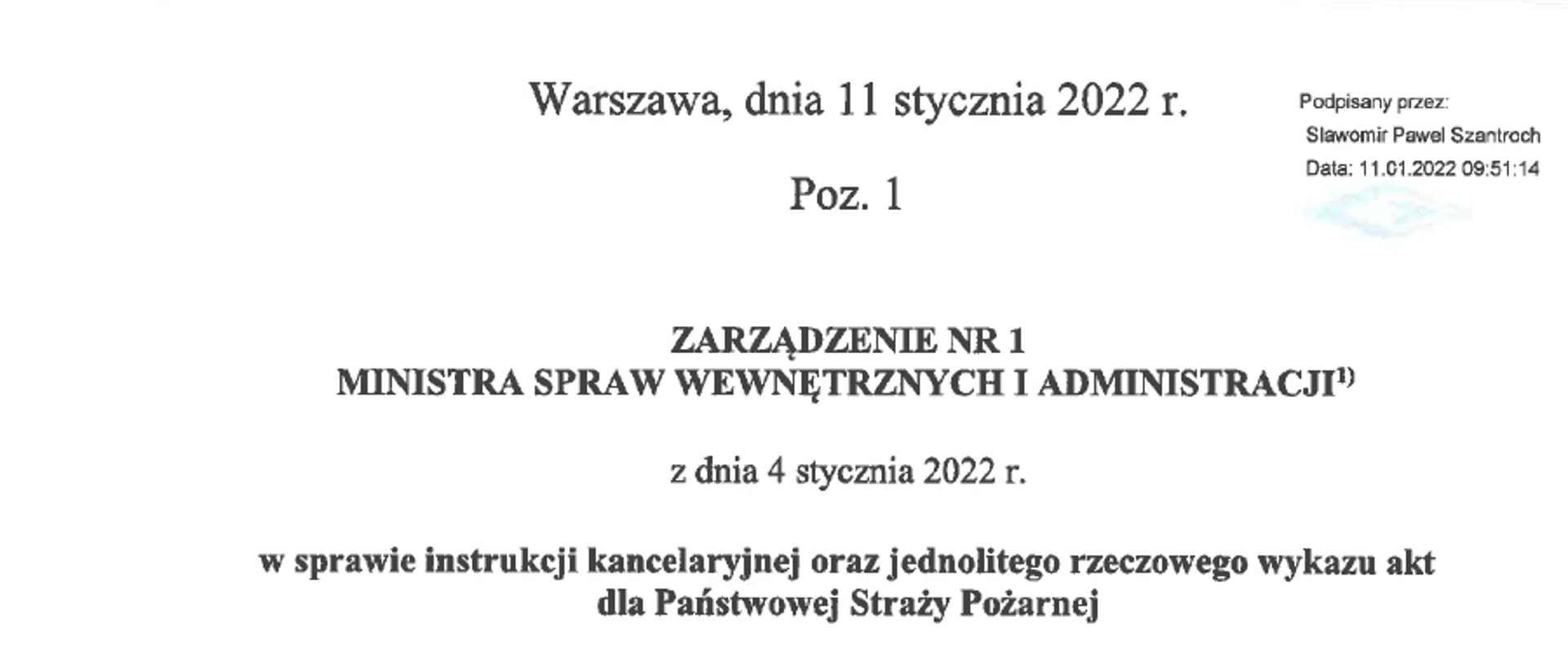 Nowa instrukcja kancelaryjna i jednolity rzeczowy wykaz akt dla PSP