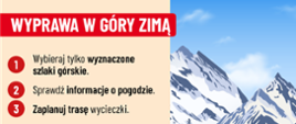 Grafika mówiąca o wyprawach w góry