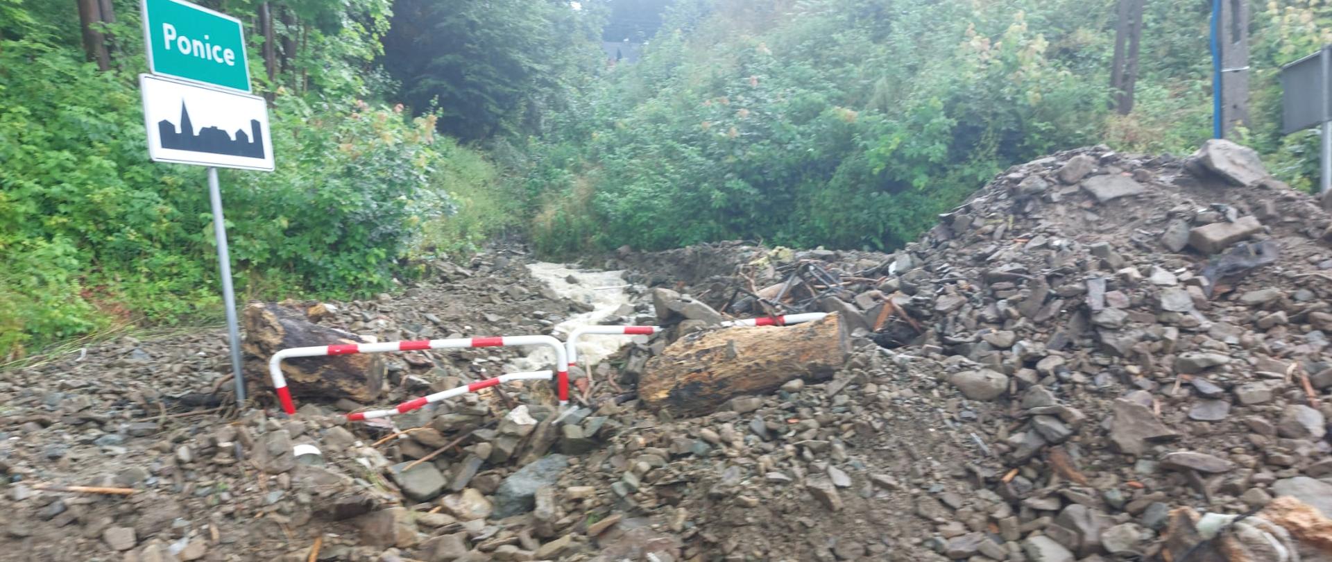 Działania podczas powodzi w Rabce-Zdroju