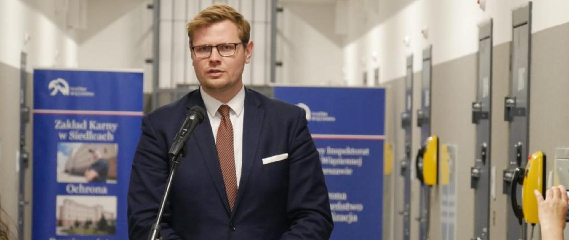 Wiceminister sprawiedliwości Michał Woś