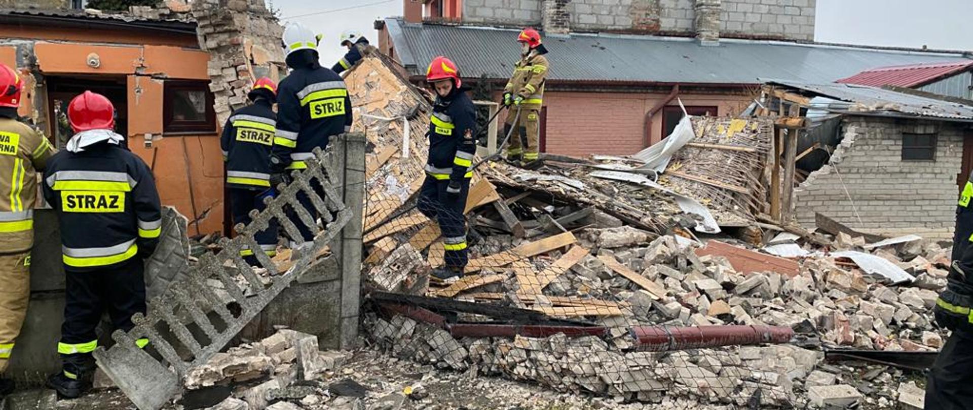 Powiat ostrowiecki - wybuch gazu w Ćmielowie