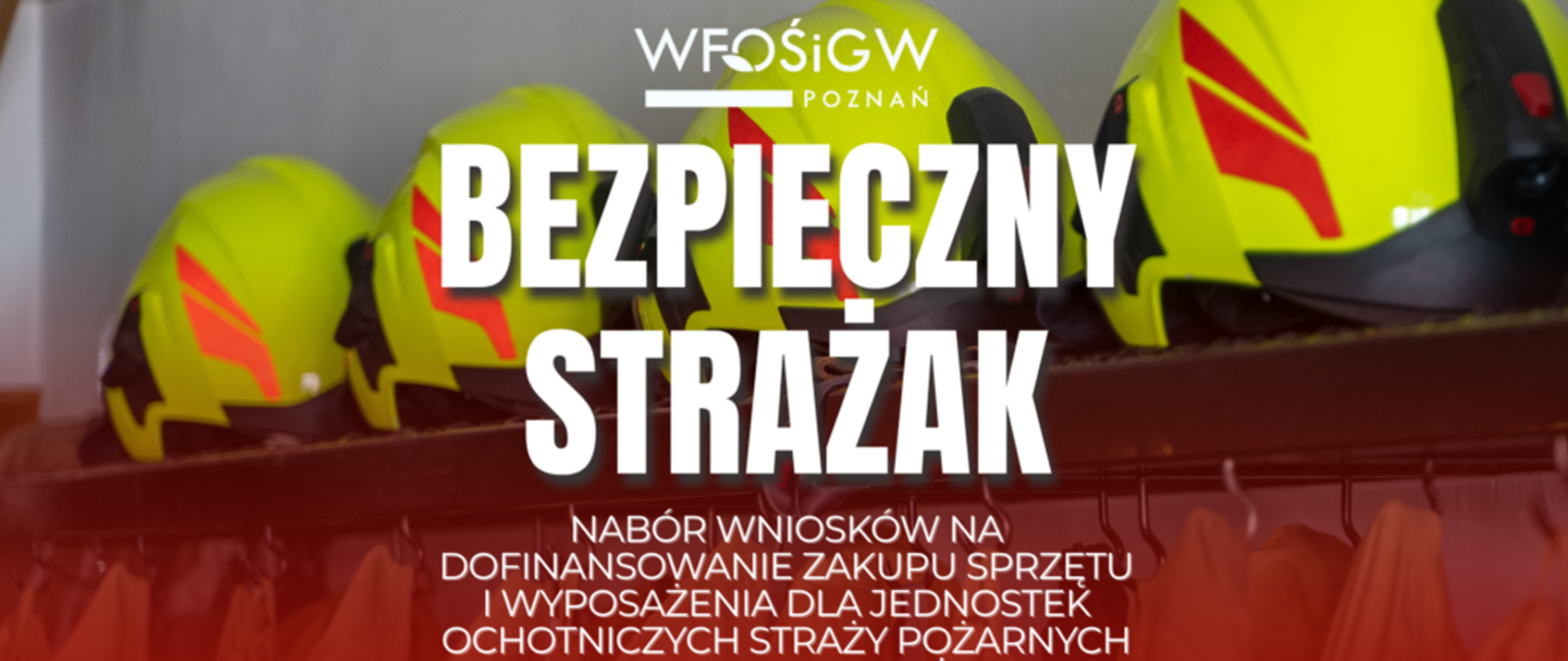 Napis bezpieczny strażak