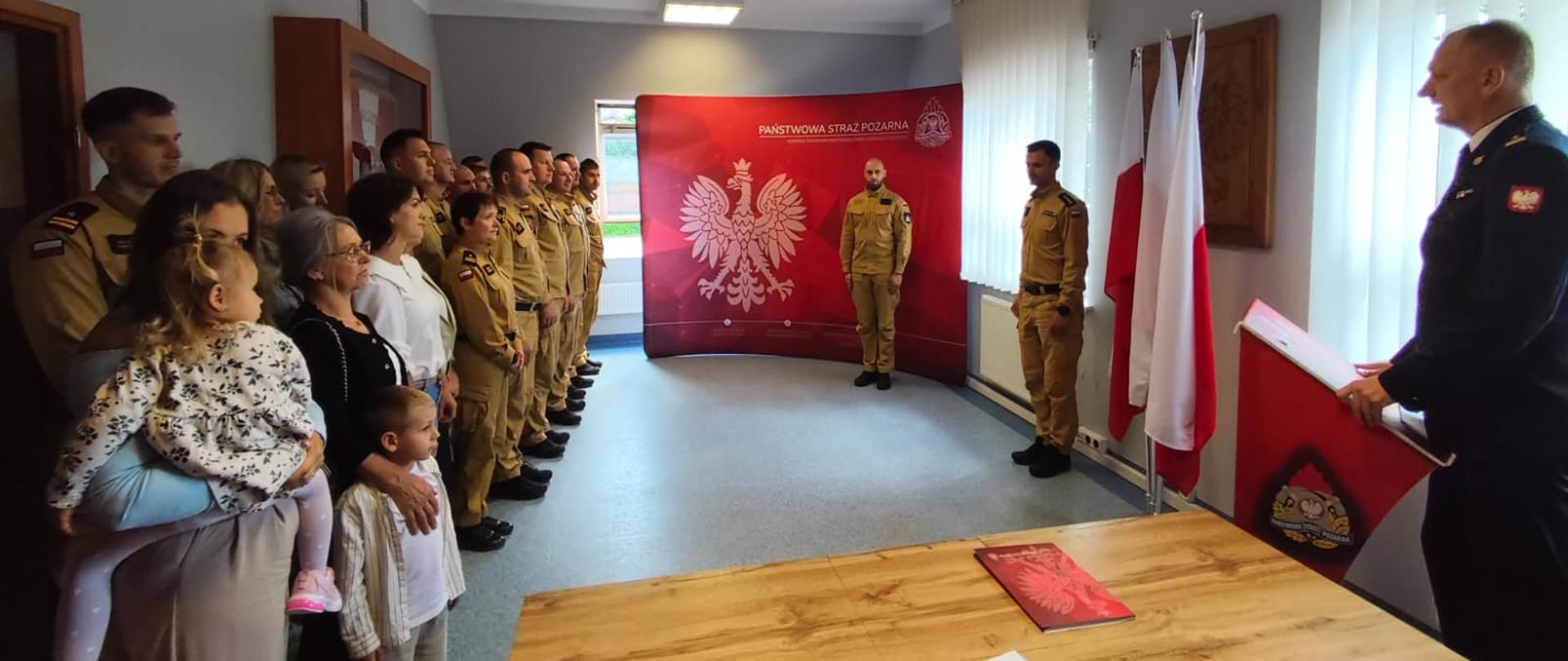 Uroczystość ślubowania oraz wręczenia aktów mianowania na nowe stanowiska służbowe