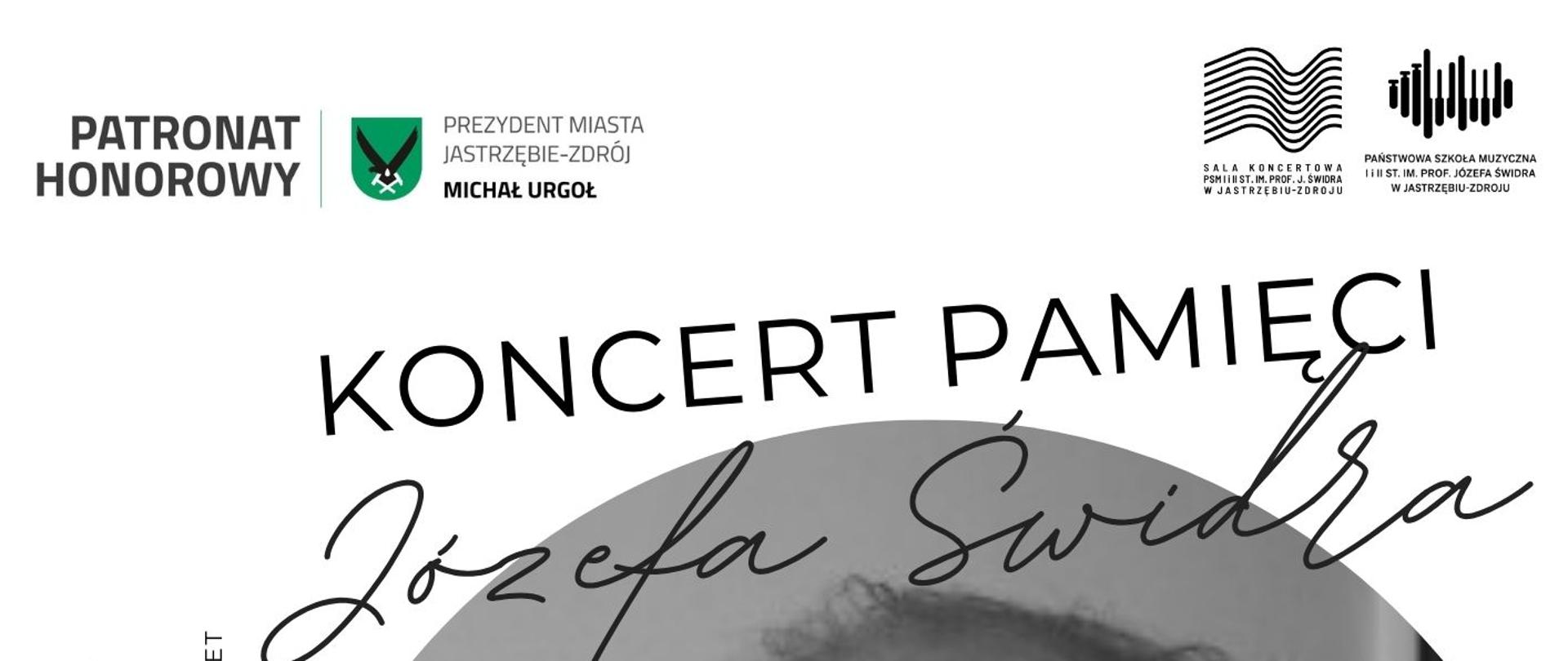 Plakat informacyjny dotyczący Koncertu pamięci J.Świdra odbywającego się w dniu 03.03.2025 o godz.18.00.