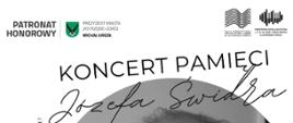 Plakat informacyjny dotyczący Koncertu pamięci J.Świdra odbywającego się w dniu 03.03.2025 o godz.18.00.