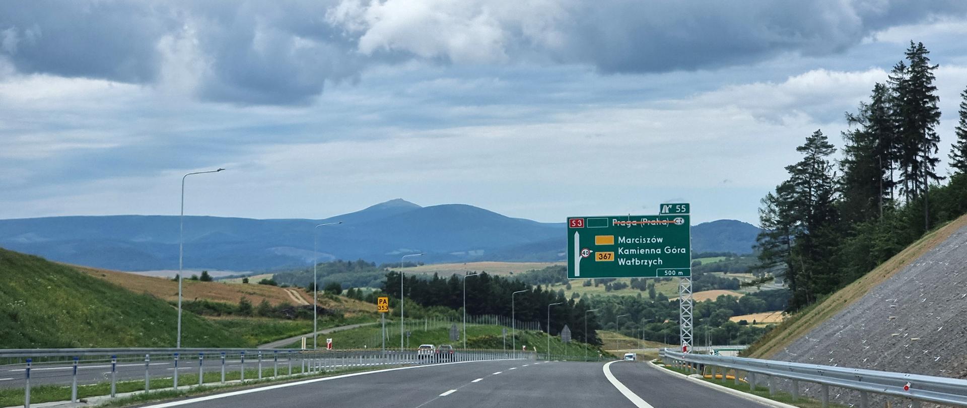 Wyjazd z tunelu na S3 / fot. Magdalena Szumiata/GDDKIA