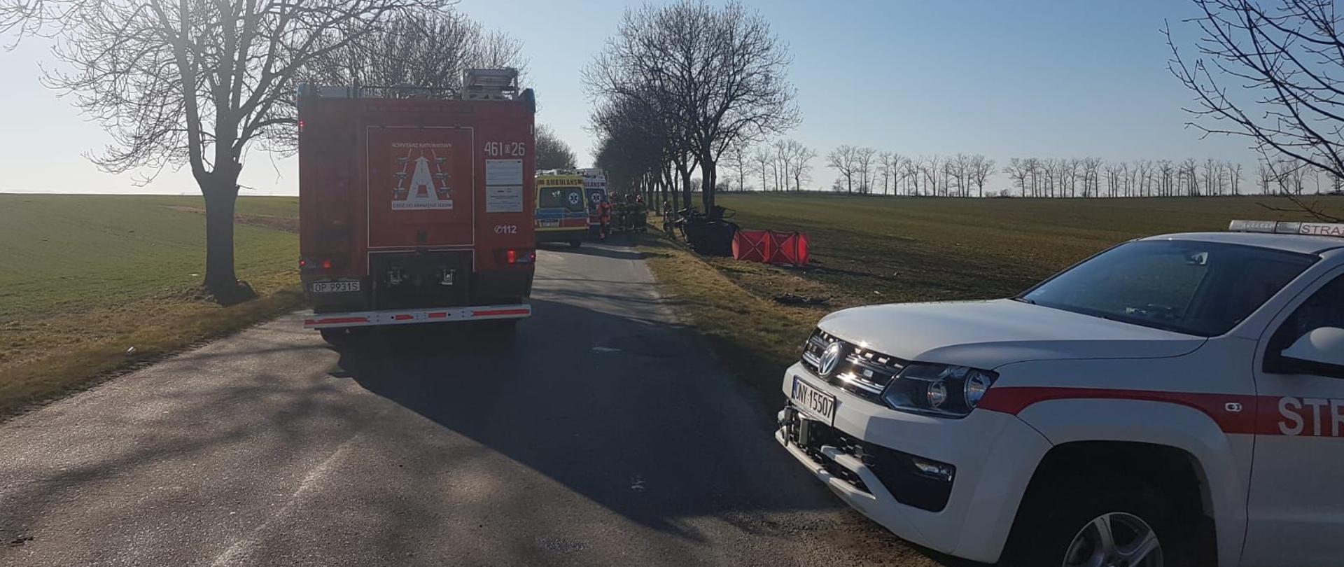 Tragiczny wypadek pomiędzy Goświnowicami a Jędrzychowem w gminie Nysa