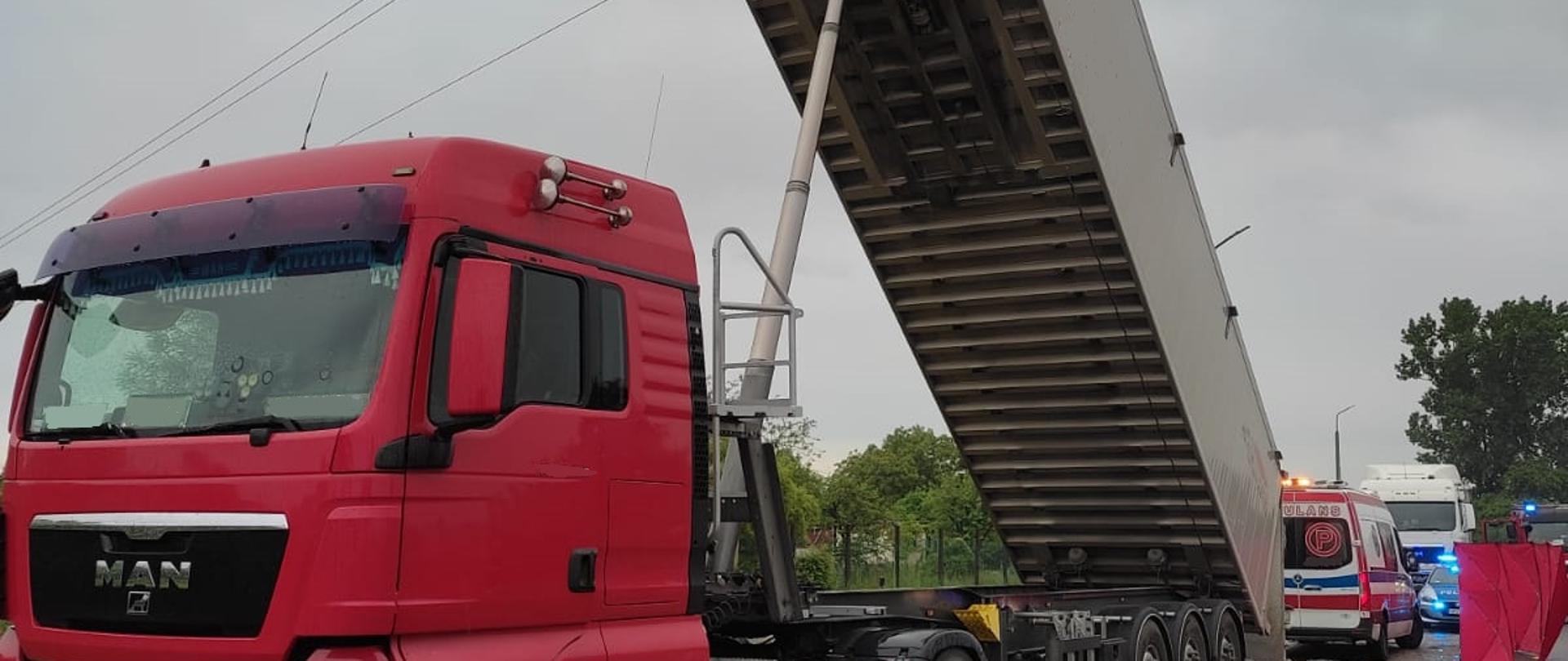 Zdjęcie przedstawia miejsce wypadku.