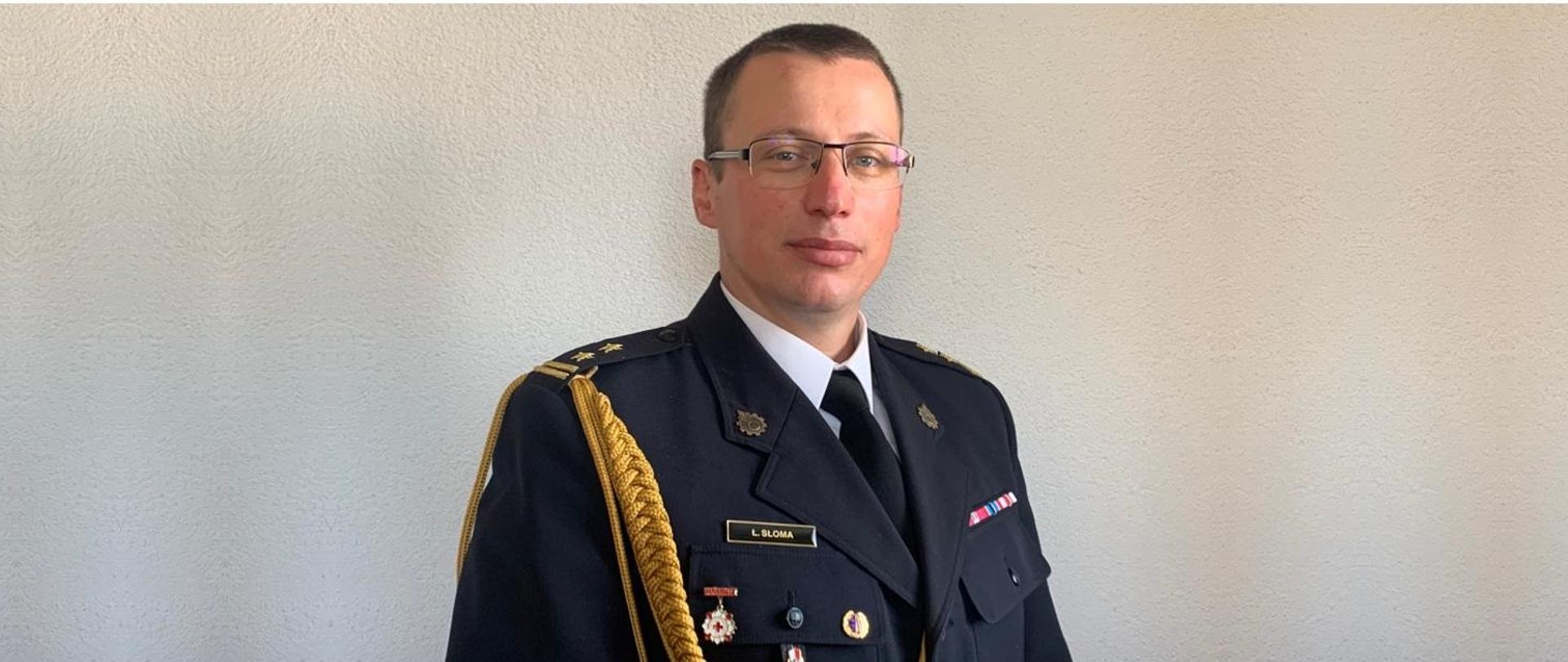 bryg. Łukasz Słoma - Komendant Powiatowy PSP w Oleśnicy