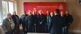 Uroczyste wręczenie decyzji o przyznaniu świadczenia ratowniczego druhom Ochotniczych Straży Pożarnych z terenu powiatu obornickiego.