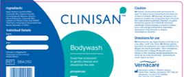 Clinisan opakowanie 250 ml - etykieta skład 