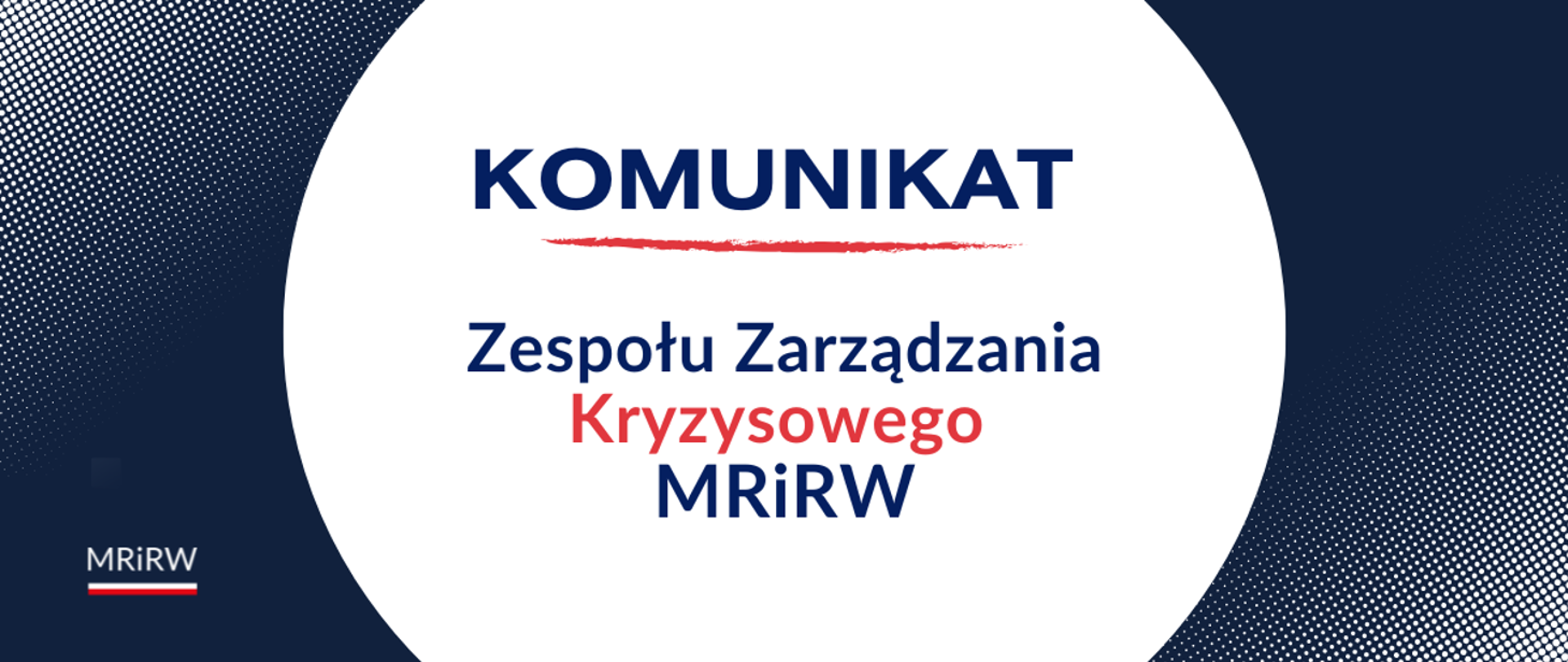 Komunikat Zespołu Zarządzania Kryzysowego MRiRW